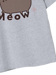 Vanilla Underground Grey Pusheen Meow Kids Short Sleeved 100% Cotton T-Shirt - Image 4 of 5