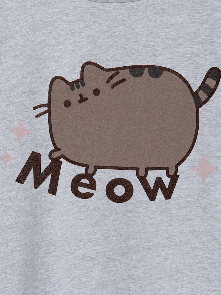 Vanilla Underground Grey Pusheen Meow Kids Short Sleeved 100% Cotton T-Shirt - Image 5 of 5