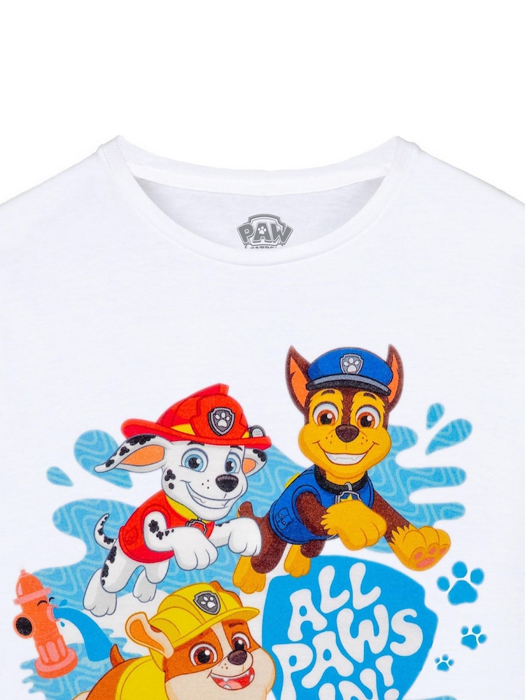 Vanilla Underground White Boys 100% Cotton Paw Patrol Licensed T-Shirt - Image 2 of 5