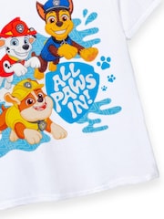 Vanilla Underground White Boys 100% Cotton Paw Patrol Licensed T-Shirt - Image 4 of 5