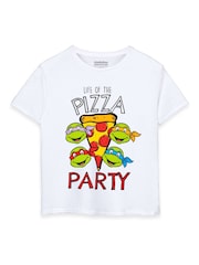 Vanilla Underground White 100% Cotton Teenage Mutant Ninja Turtles Boys Licensed T-Shirt - Image 1 of 5