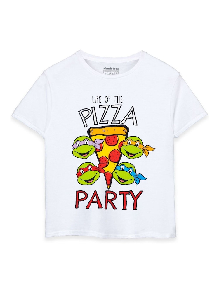 Vanilla Underground White 100% Cotton Teenage Mutant Ninja Turtles Boys Licensed T-Shirt - Image 1 of 5 Vanilla Underground White 100% Cotton Teenage Mutant Ninja Turtles Boys Licensed T-Shirt - Image 1 of 5