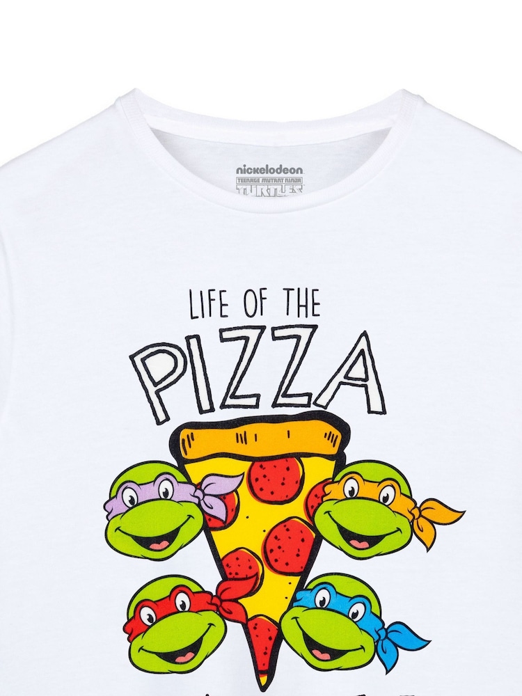 Vanilla Underground White 100% Cotton Teenage Mutant Ninja Turtles Boys Licensed T-Shirt - Image 2 of 5 Vanilla Underground White 100% Cotton Teenage Mutant Ninja Turtles Boys Licensed T-Shirt - Image 2 of 5