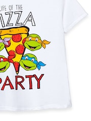 Vanilla Underground White 100% Cotton Teenage Mutant Ninja Turtles Boys Licensed T-Shirt - Image 3 of 5
