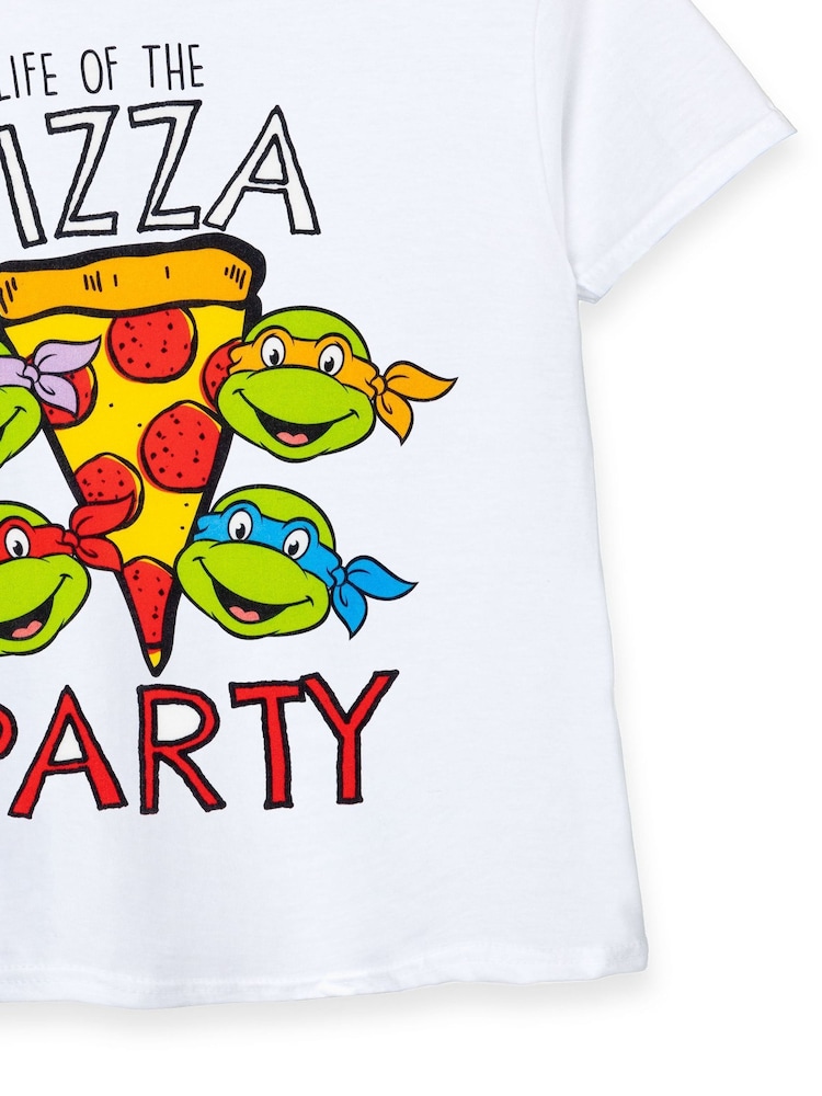Vanilla Underground White 100% Cotton Teenage Mutant Ninja Turtles Boys Licensed T-Shirt - Image 3 of 5