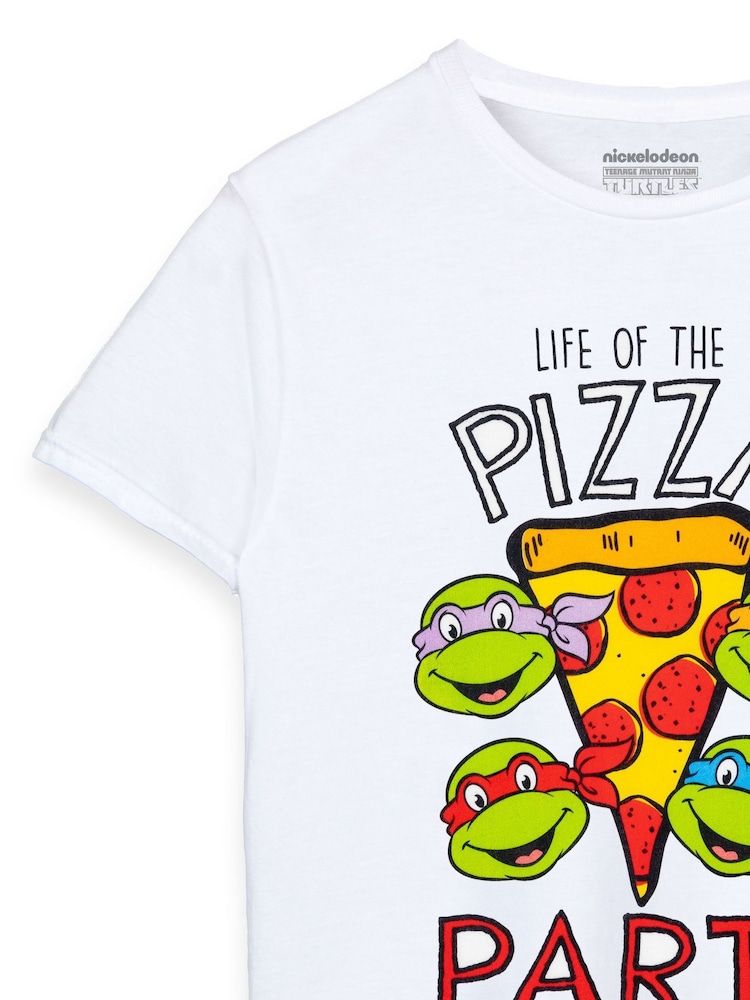 Vanilla Underground White 100% Cotton Teenage Mutant Ninja Turtles Boys Licensed T-Shirt - Image 4 of 5