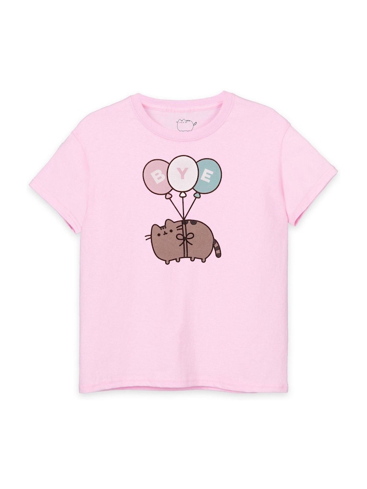 Vanilla Underground Pink Pusheen Girls Licensed T-Shirt - Image 1 of 5