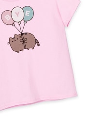 Vanilla Underground Pink Pusheen Girls Licensed T-Shirt - Image 5 of 5