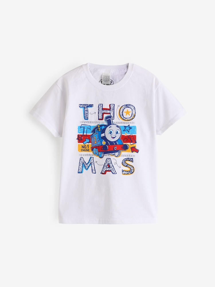 Vanilla Underground White 100% Cotton Thomas and Friends Boys Licensed T-Shirt - Image 1 of 5