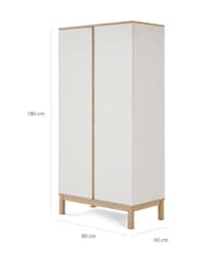 Obaby White Astrid Double Wardrobe - Image 6 of 6