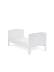 Obaby White Grace Cot Bed, Cot Top Changer and Fibre Mattress - Image 4 of 5