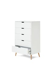 Obaby White/Natural Maya Tall Boy Chest of Drawers - Image 2 of 3