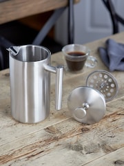 Stellar Brushed Silver 12 Cup Double-Wall Insulated Cafetiere 1.4L - Image 2 of 3