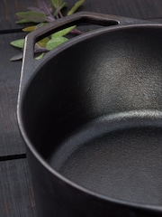 Stellar Black 25cm Cast Iron Casserole - Image 2 of 4