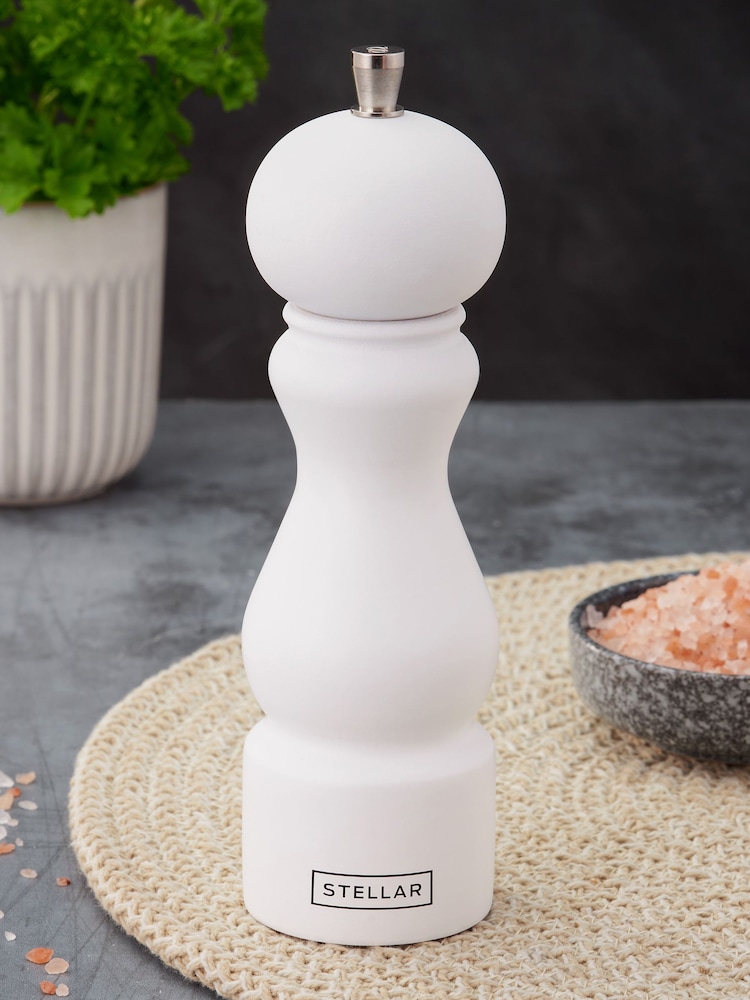 Stellar White 18cm Salt Mill - Image 1 of 4