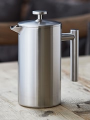 Stellar Brushed Silver 8 Cup Double-Wall Insulated Cafetiere 900ml - Image 1 of 3