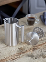 Stellar Brushed Silver 8 Cup Double-Wall Insulated Cafetiere 900ml - Image 2 of 3