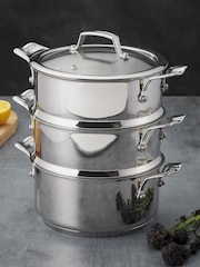 Stellar 18Cm 3 Tier Steamer Set - Image 1 of 3