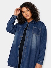 Evans Blue Denim 100% Cotton Shirt - Image 1 of 1