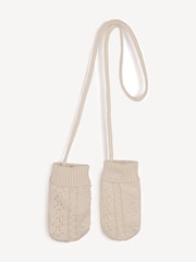 Chloé Baby Cream Giftset with Textured Knitted Hat, Mittens & Booties - Image 2 of 7