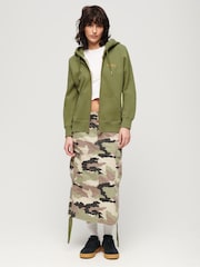 Superdry Olive Khaki Essential Logo Zip Hoodie - Image 3 of 6