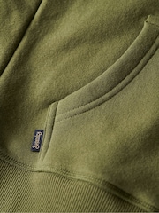 Superdry Olive Khaki Essential Logo Zip Hoodie - Image 6 of 6