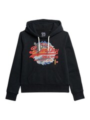 Superdry Black Tokyo Vintage Logo Graphic Hoodie - Image 5 of 7