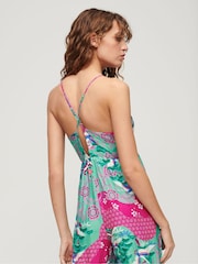 Superdry Purple Printed Cami Jumpsuit - Image 2 of 6