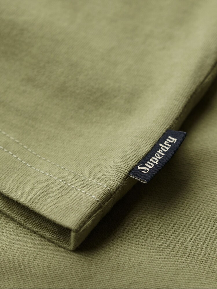 Superdry Green 100% Cotton LA Graphic T-Shirt - Image 6 of 6