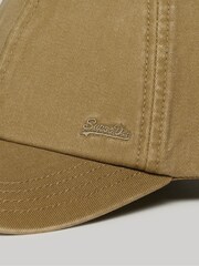 Superdry Brown Vintage Embroidered 100% Cotton Cap - Image 3 of 4