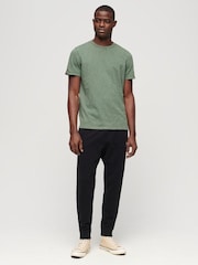 Superdry Green 100% Cotton Crew Neck Slub Short Sleeved T-Shirt - Image 2 of 6