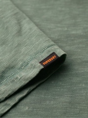 Superdry Green 100% Cotton Crew Neck Slub Short Sleeved T-Shirt - Image 5 of 6
