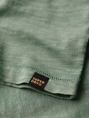 Superdry Green 100% Cotton Crew Neck Slub Short Sleeved T-Shirt - Image 6 of 6