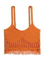 Superdry Vintage Crotchet Fringe 100% Cotton Top - Bild 4 von 7