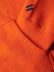 Sudadera deportiva con capucha de corte ancho con logo en color crema de Superdry - Imagen 6 de 6