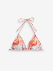 Floral rose corail - Haut de bikini triangle Whipstitch - Image 7 of 7