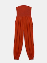 Mint Velvet Brown Jersey Bandeau Jumpsuit - Image 3 of 4