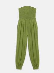 Mint Velvet Green Jersey Bandeau Jumpsuit - Image 3 of 4