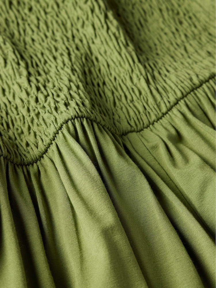 Mint Velvet Green Jersey Bandeau Jumpsuit - Image 4 of 4 Mint Velvet Green Jersey Bandeau Jumpsuit - Image 4 of 4