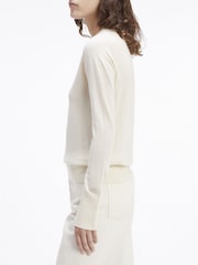 Calvin Klein Nude Merino Wool Crew Neck Sweater - Image 2 of 6