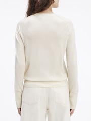 Calvin Klein Nude Merino Wool Crew Neck Sweater - Image 3 of 6