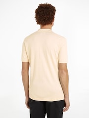 Calvin Klein White Cotton Silk Polo Shirt - Image 2 of 6