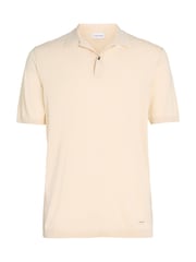 Calvin Klein White Cotton Silk Polo Shirt - Image 4 of 6
