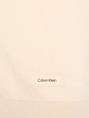 Calvin Klein White Cotton Silk Polo Shirt - Image 6 of 6