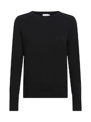 Calvin Klein Black Merino Wool Crew Neck Sweater - Image 1 of 3