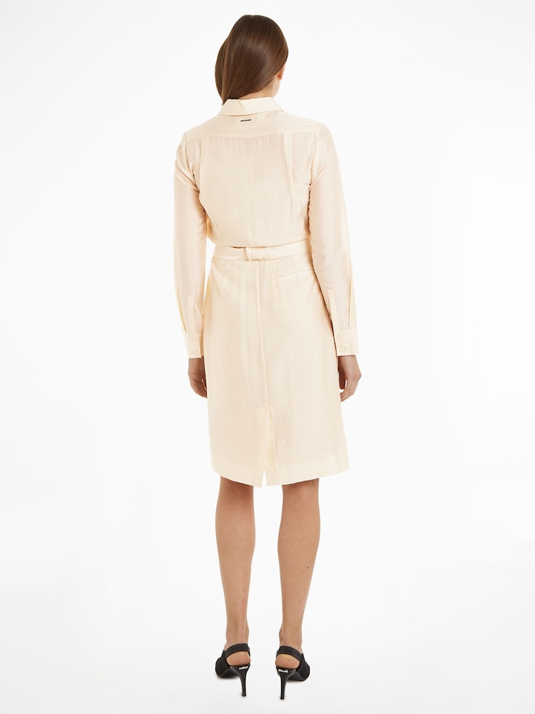 Calvin Klein TENCEL™ Belted Shirt Dress - Изображение 2 из 6