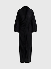Calvin Klein Black Recycled Midi Slip Dress - Image 5 of 6