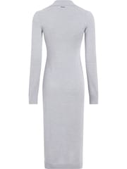 Calvin Klein Grey Merino Wool Button Shirt Dress - Image 2 of 3