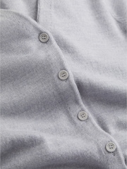 Calvin Klein Grey Merino Wool Button Shirt Dress - Image 3 of 3