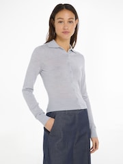 Calvin Klein Merino Wool Button Cardigan - Slika 1 iz 6